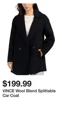 TJ Maxx VINCE Wool Blend Splittable Car Coat offer