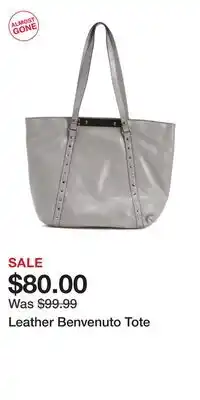 TJ Maxx Leather Benvenuto Tote offer