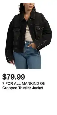 TJ Maxx 7 FOR ALL MANKIND Oli Cropped Trucker Jacket offer