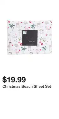 TJ Maxx Christmas Beach Sheet Set offer
