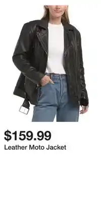 TJ Maxx Leather Moto Jacket offer