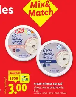 Lidl cream cheese spread offer