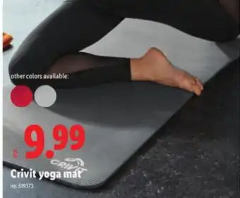 Lidl Crivit yoga mat offer