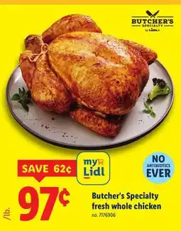 Lidl Butcher's Specialty fresh whole chicken offer