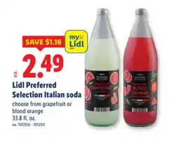 Lidl Lidl Preferred Selection Italian soda offer