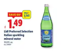 Lidl Lidl Preferred Selection Italian sparkling mineral water offer