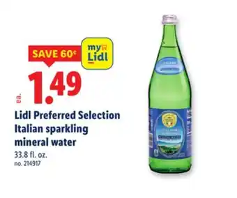 Lidl Lidl Preferred Selection Italian sparkling mineral water offer
