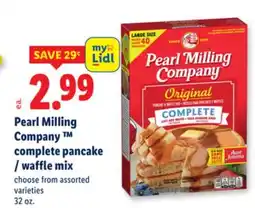 Lidl Pearl Milling Company complete pancake/waffle mix offer