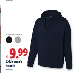 Lidl Crivit men's hoodie offer