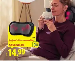 Lidl Sensiplast shiatsu massage pillow offer