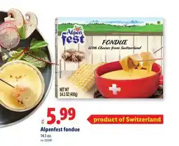Lidl Alpenfest fondue offer