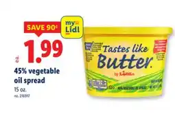 Lidl 45% vegetable oil spread offer