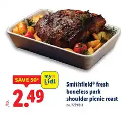Lidl Smithfield fresh boneless pork shoulder picnic roast offer