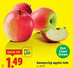 Lidl honeycrisp apples tote offer