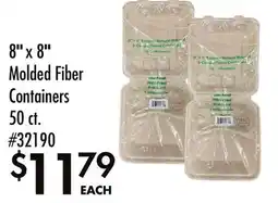 Smart & Final 8 x 8 Molded Fiber Containers offer
