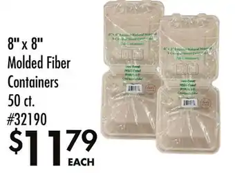 Smart & Final 8 x 8 Molded Fiber Containers offer