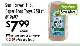 Smart & Final Sun Harvest 1 lb. Paper Food Trays offer