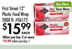 Smart & Final First Street 12 Plastic Food Wrap offer