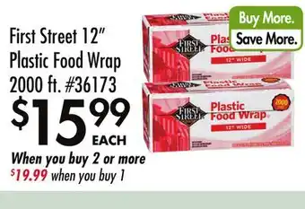 Smart & Final First Street 12 Plastic Food Wrap offer