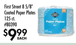 Smart & Final First Street 8 5/8 Coated Paper Plates offer