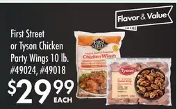 Smart & Final First Street or Tyson Chicken Party Wings offer