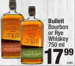 Super King Markets Bulleit Bourbon or Rye Whiskey offer