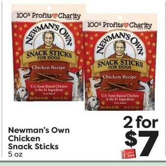 Weis Markets Newman's Own Chicken Snack Sticks offer