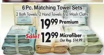 Ocean State Job Lot 6 Pc. Matching Towel Sets offer