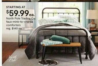 JC Penney North Pole Trading Co. Faux-mink-to-sherpa Comforters offer
