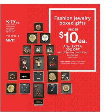 JC Penney Fashion Jewelry Boxed Gifts offer