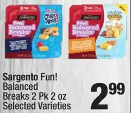 Super King Markets Sargento Fun! Balanced Breaks offer