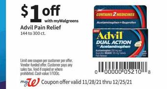 Walgreens Advil Pain Relief offer