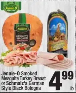 Super King Markets Jennie-O Smoked Mesquite Turkey Breast or Schmalz's German Style Black Bologna offer