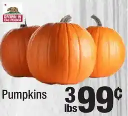 Super King Markets Pumpkins offer