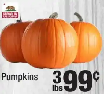 Super King Markets Pumpkins offer