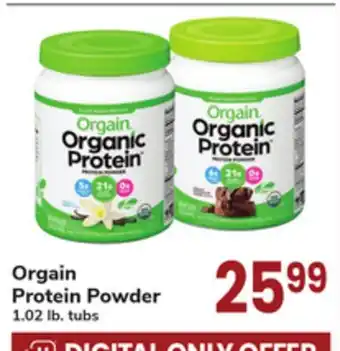 ACME Orgain Protein Powder offer