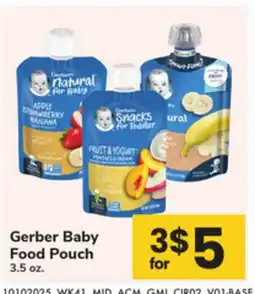 ACME Gerber Baby Food Pouch offer
