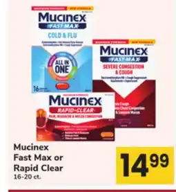 ACME Mucinex Fast Max or Rapid Clear offer
