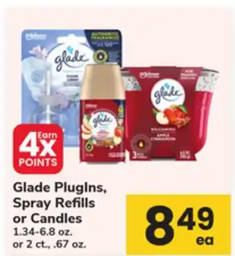 ACME Glade PlugIns, Spray Refills or Candles offer
