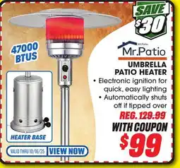 Big 5 Mr. Patio Propane Umbrella Patio Heater offer