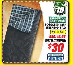 Big 5 Rugged Exposure Forester +25° Sleeping Bag offer
