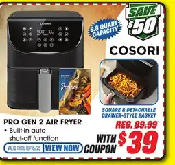 Big 5 Cosori Pro Gen 2 Air Fryer 5.8 Quart offer