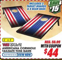 Big 5 Wild Sports Americana 2x3 Cornhole offer