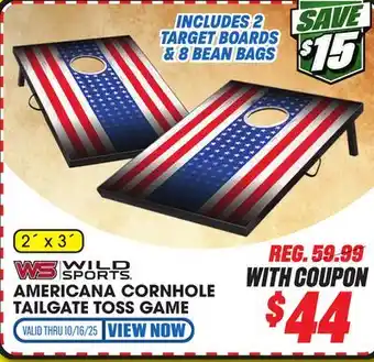Big 5 Wild Sports Americana 2x3 Cornhole offer