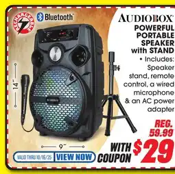 Big 5 Audiobox Powerful 8 Portable Speaker With Stand offer