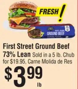 Smart & Final First Street Ground Beef 73% Lean offer