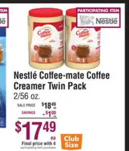 Smart & Final Nestlé Coffee-mate Coffee Creamer Twin Pack offer