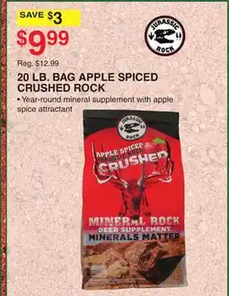 Dunham's Sports 20 LB. BAG APPLE SPICED CRUSHED ROCK offer