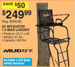 Dunham's Sports 22' MITIGATOR 1.5-MAN LADDER offer