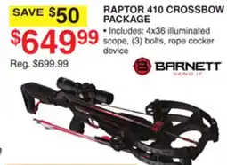 Dunham's Sports RAPTOR 410 CROSSBOW PACKAGE offer